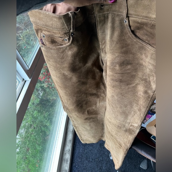 Brown Leather pants - Picture 2 of 4